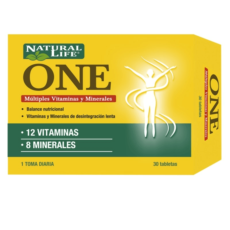 Natural Life One Multivitamínico y Minerales 30 Comp