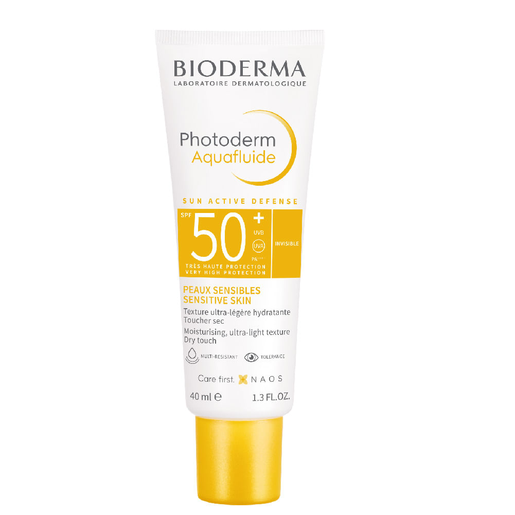 Protector Solar Facial Bioderma Photoderm Aquafluide SPF50+ Invisible 40ml