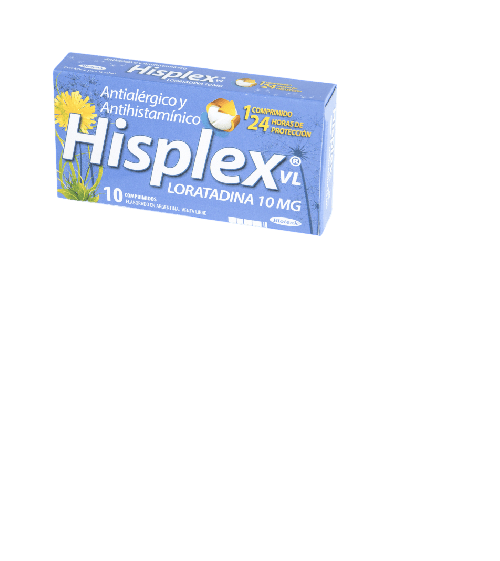 Antialérgico Hisplex Loratadina 10 comprimidos