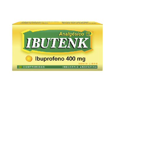Ibutenk 400mg Ibuprofeno Analgésico 10 comprimidos