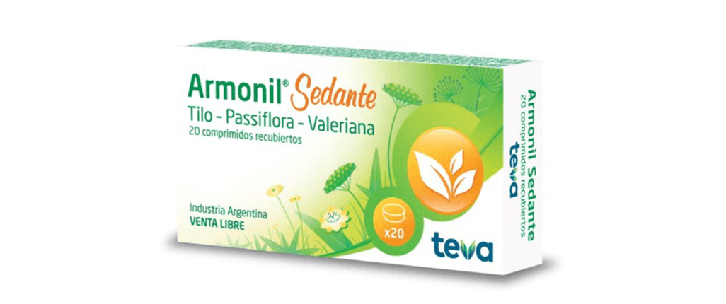 Armonil Sedante Tilo Passiflora Valeriana 20 comprimidos