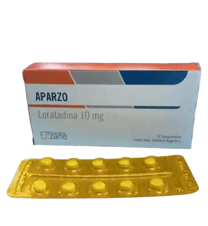 Antialérgico Aparzo Loratadina 10mg 10 comprimidos