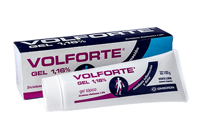 Antiinflamatorio Volforte Gel 1.16%  Analegésico Diclofenac 100g