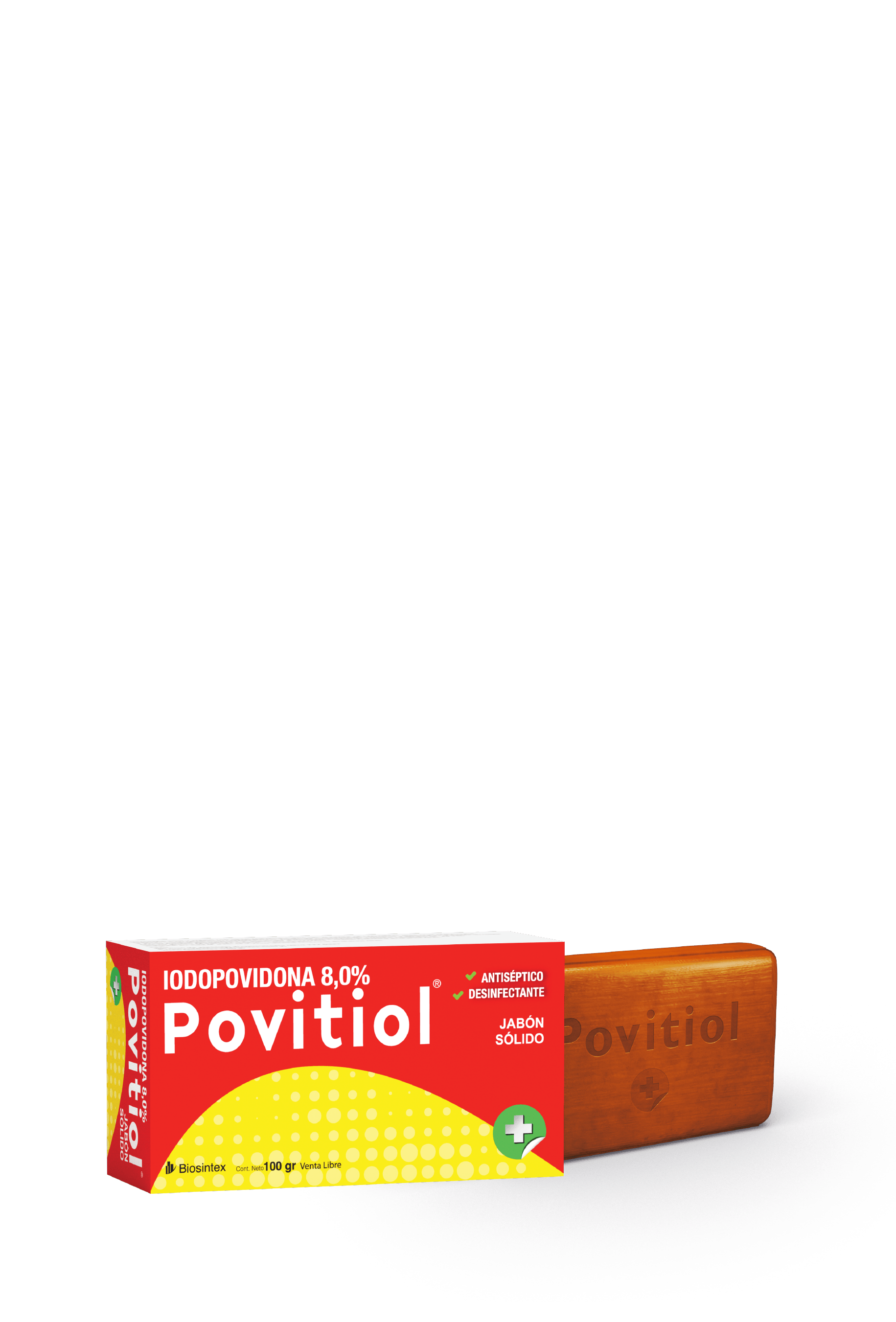 Povitiol Antiséptico Iodopovidona Jabón Sólido 100g
