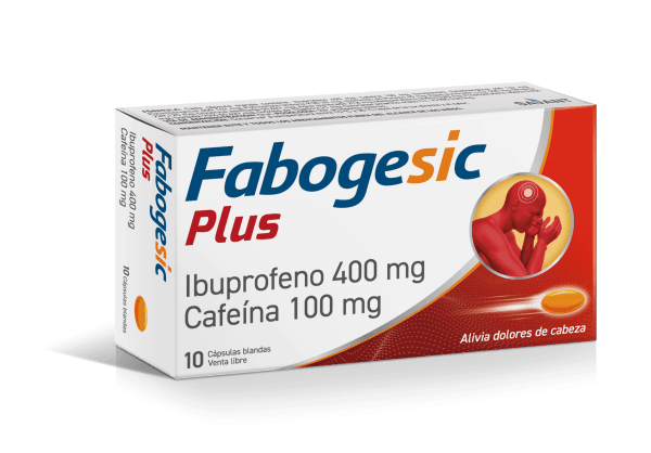 Fabogesic Plus Ibuprofeno Cafeina 10 cápsulas blandas