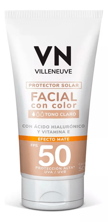 Protector Solar Facial Villeneuve Tono Claro Fps 50 50ml
