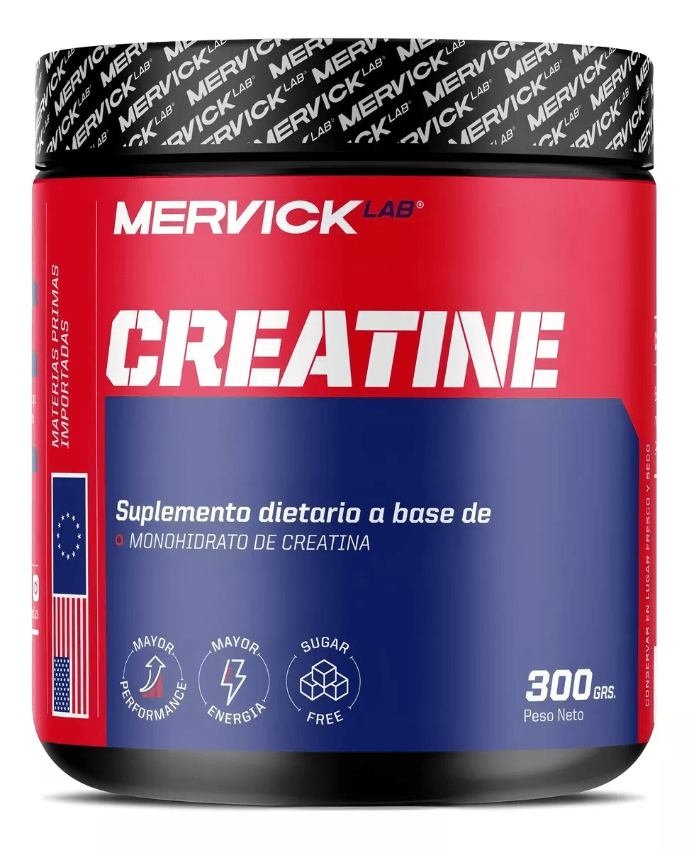 Creatina Monohidrato Mervick Lab Premium Pote 300g