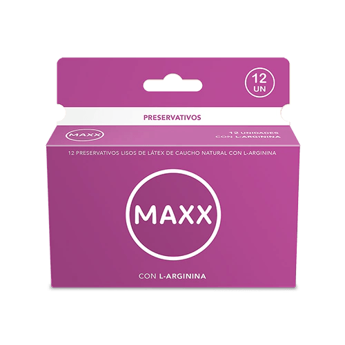 Preservativos Maxx L-arginina Caja 12 Unidades