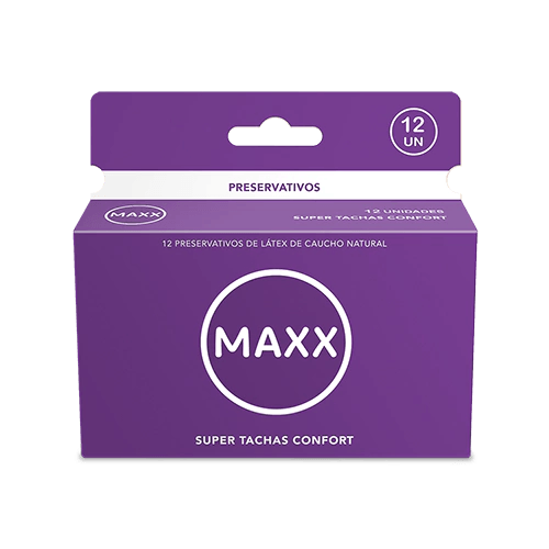 Preservativos Maxx Super Tachas Confort 12 Unidades