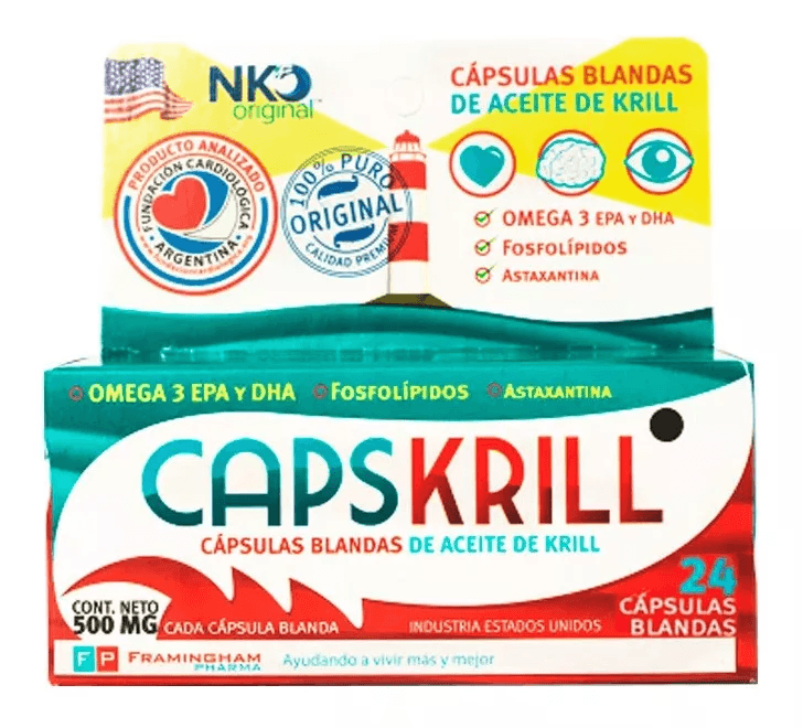 Capskrill Aceite de Krill Omega 3 x 24 Cápsulas