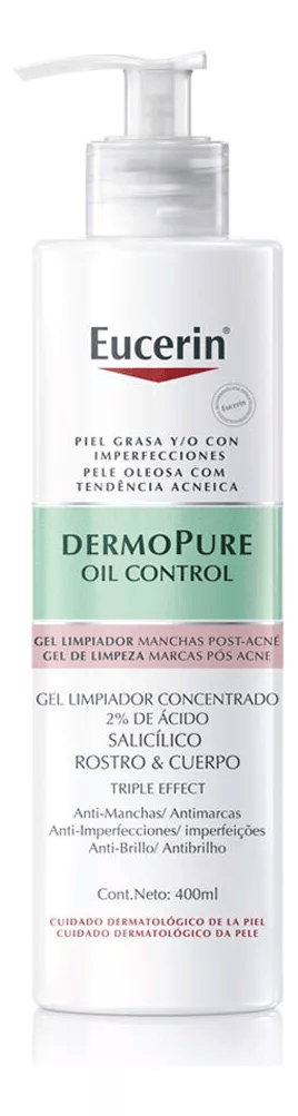 Gel Limpiador Facial Eucerin DermoPure Triple Effect 400ml