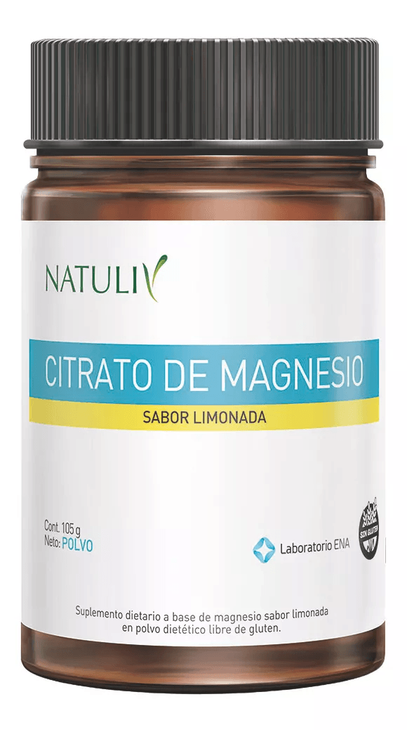 Citrato de Magnesio Natuliv Polvo Sabor Limón x 105g