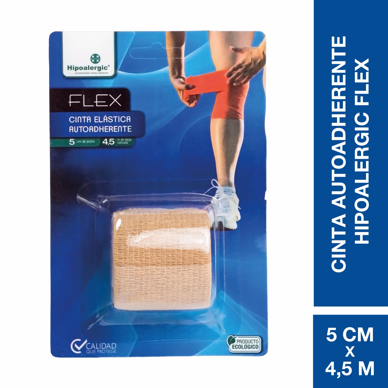 Hipoalergic Flex Venda Elástica Autoadherente 5 cm x 4,5 m (1 Unidad)