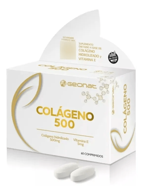 Colágeno Hidrolizado 500 Geonat x 60 Comprimidos