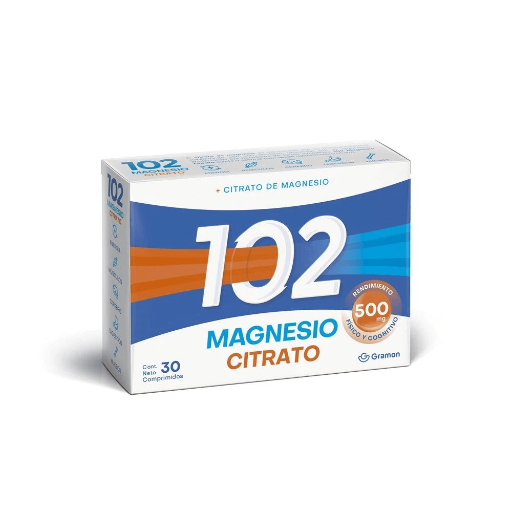 Citrato de Magnesio 102 Años Plus Vitalidad x 30 Comp