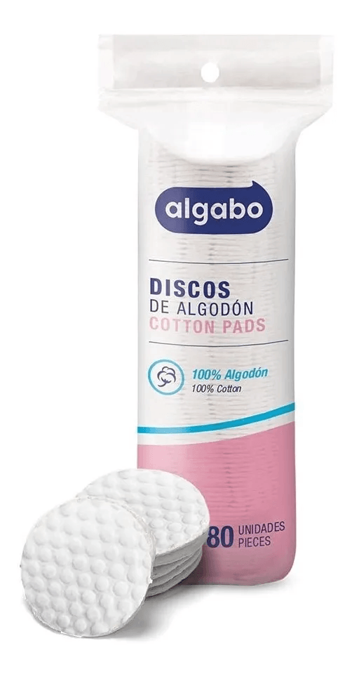 Discos Desmaquillantes Algabo De Algodón 80 Unidades