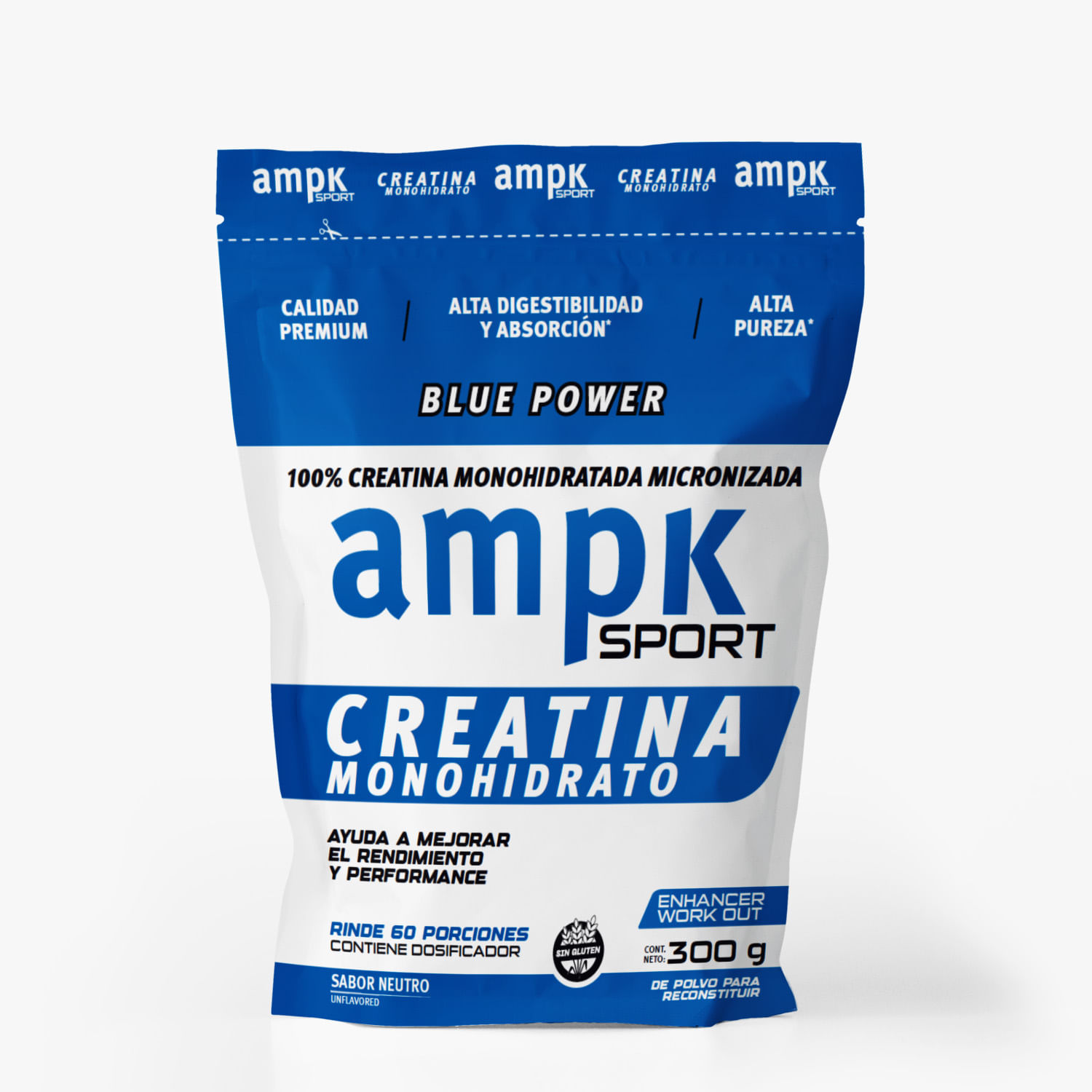 AMPK Sport Creatina Micronizada 300g Alta Absorción