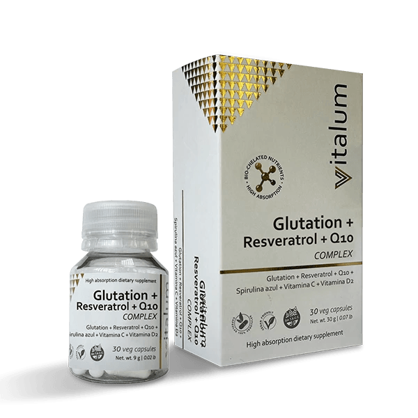 Vitalum Glutatión Resveratrol Coenzima Q10 x 30 Caps