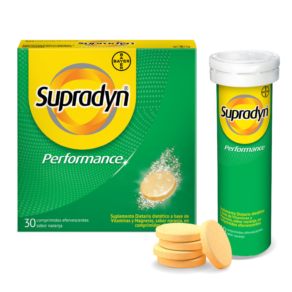Supradyn Performance Multivitamínico Efervescente x 30 Comp