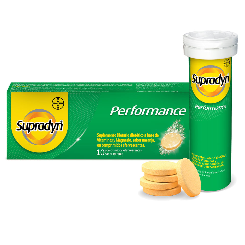 Supradyn Performance Multivitamínico Efervescente x 10 Comp