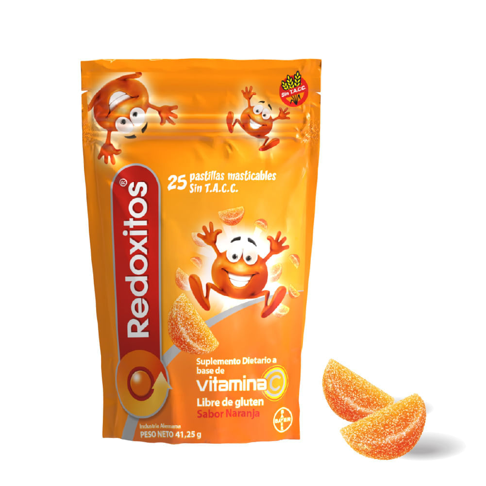 Redoxitos Vitamina C Gomitas Naranja x 25 Unidades