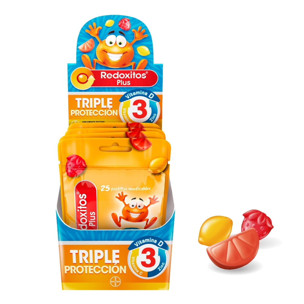 Redoxitos Plus Vitamina C, D y Zinc Gomitas x 150