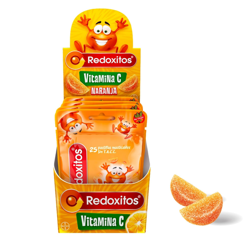Redoxitos Vitamina C Gomitas Naranja 150 Unidades