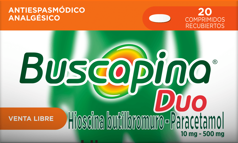 Buscapina Duo Antiespasmódico + Analgésico x20 comprimidos