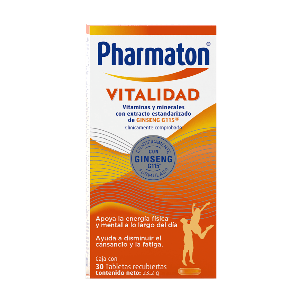 Pharmaton Vitality Ginseng y Vitaminas x 30 Comp