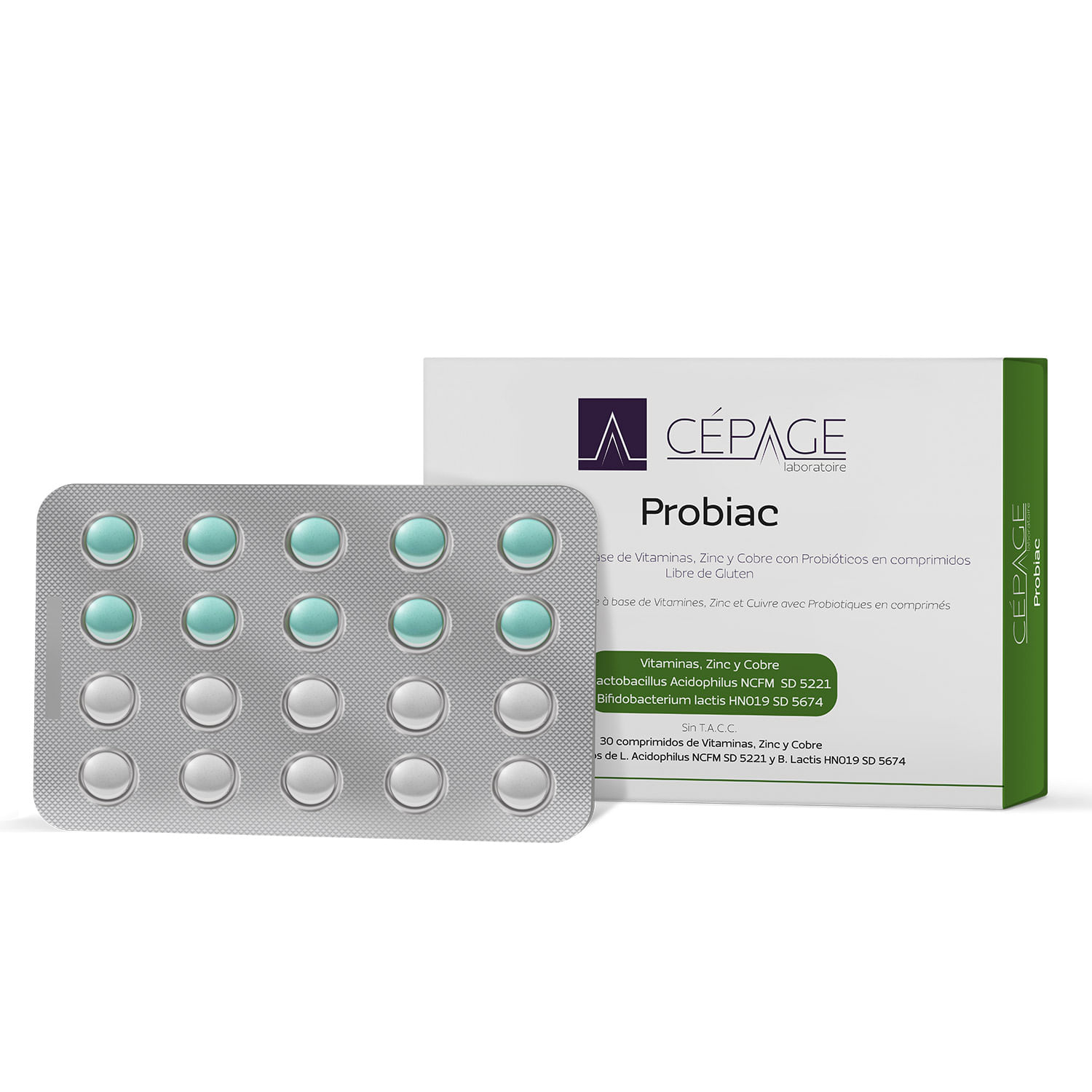 Cepage Probiac Suplemento Zinc Cobre x 60 Cápsulas