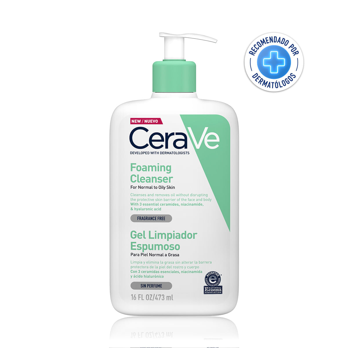 Gel Limpiador Espumoso CeraVe con Niacinamida 473ml