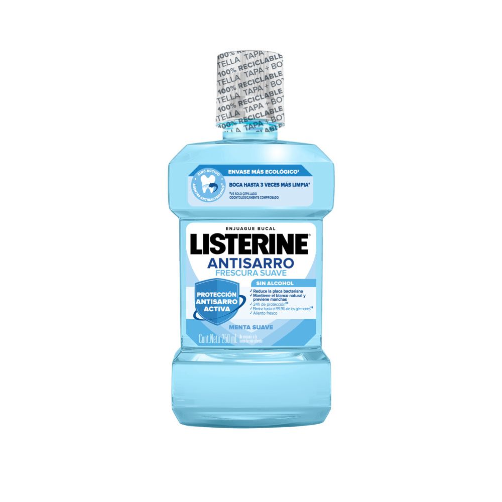 Listerine Antisarro Enjuague Bucal Zero Alcohol 250ml