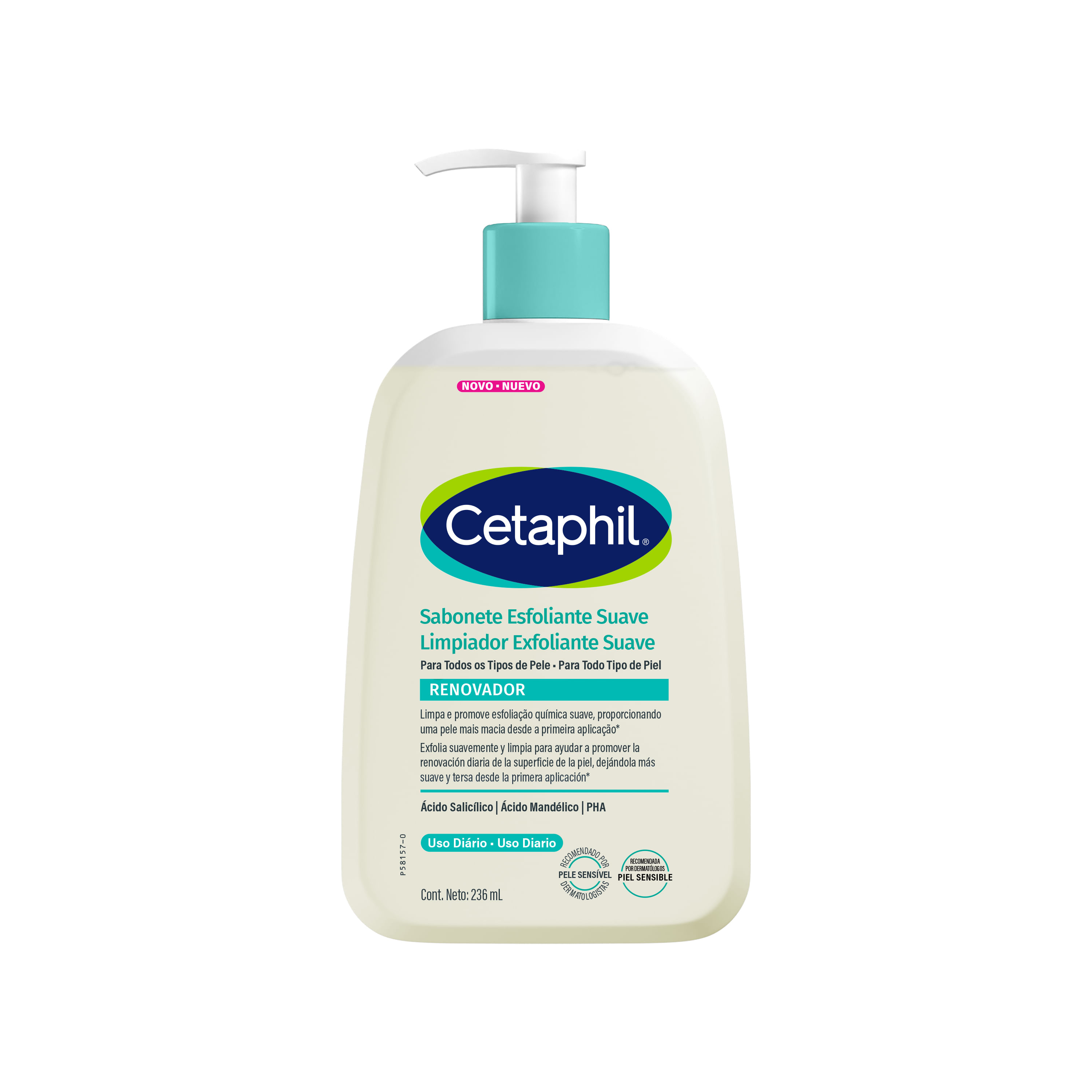 Limpiador Exfoliante Suave Cetaphil 236ml