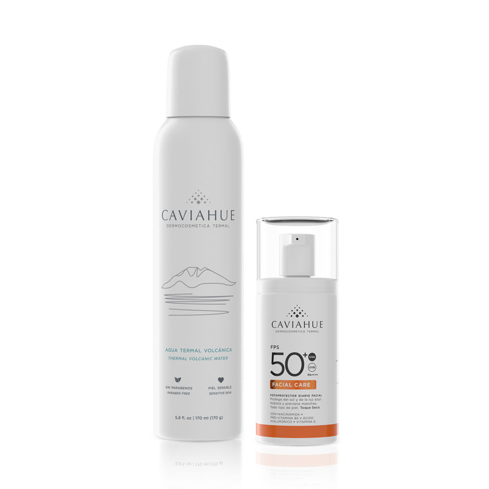 Protector Solar Facial Caviahue Combo Solar con Hidratación Refrescante