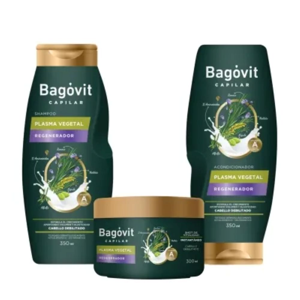 Bagovit Combo Plasma Capilar Reparación y Nutrición