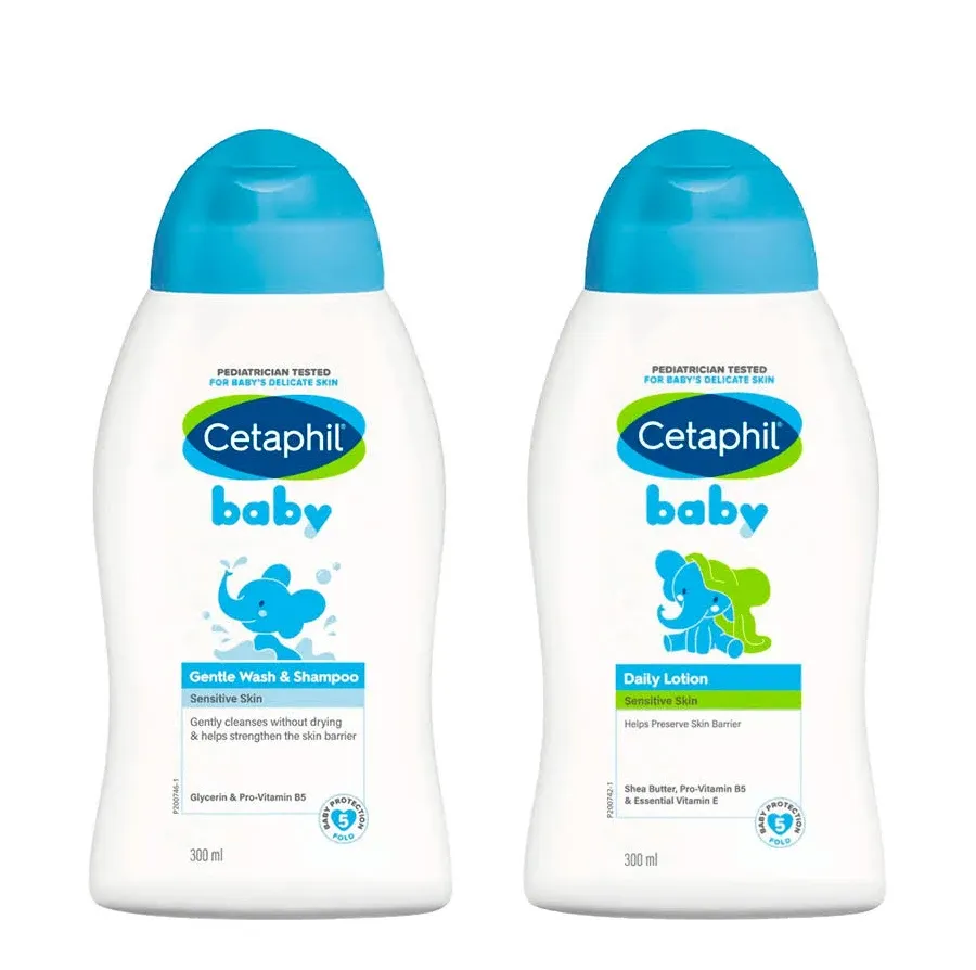 Limpieza e Hidratación Bebé Cetaphil Baby Combo