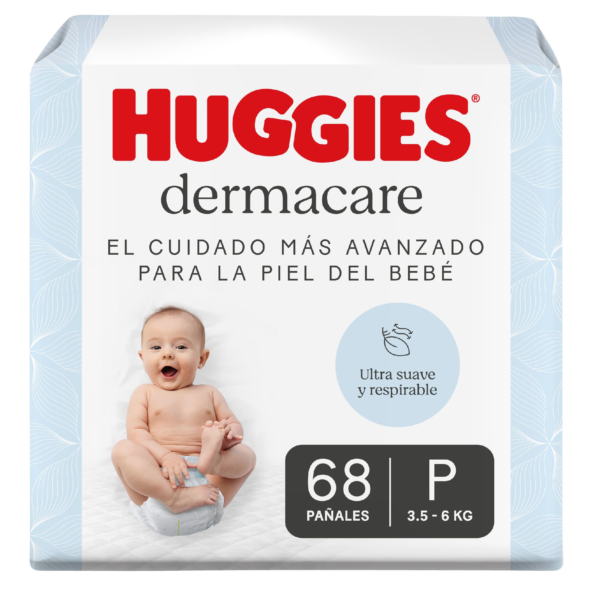 Huggies Dermacare P X68 Pañales