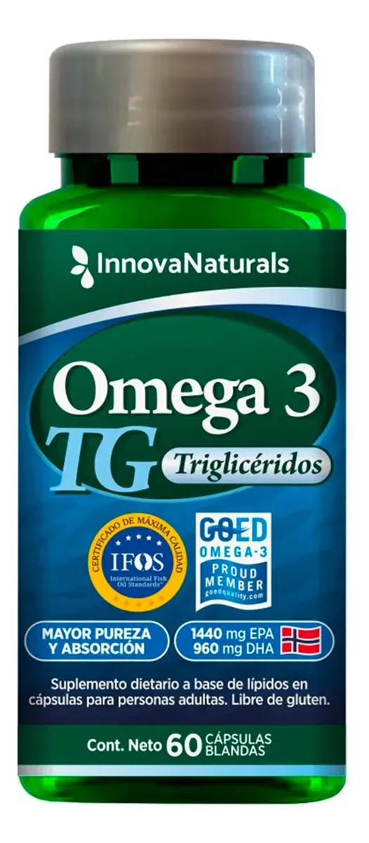 InnovaNaturals Omega 3 Triglicéridos x 60 Cápsulas