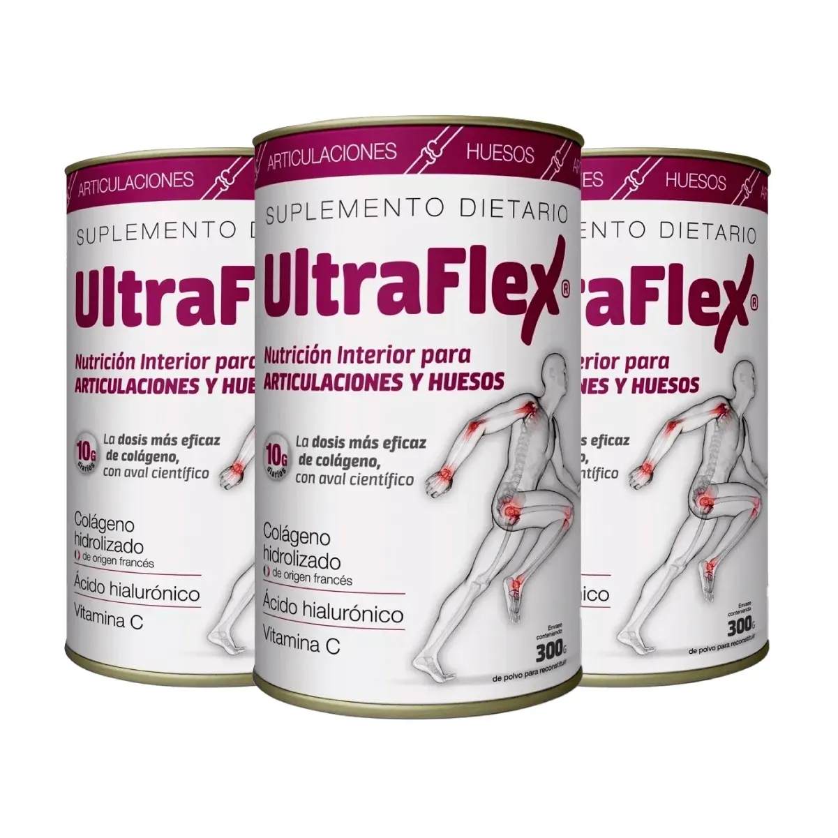 Combo Ultraflex Colágeno Hidrolizado Frasco x 3 Unidades
