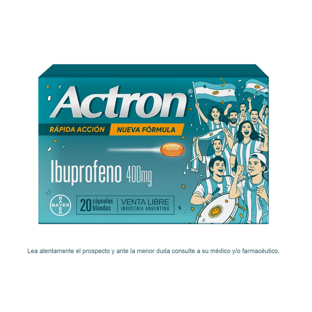Actron Rapida Accion 400mg x20Caps