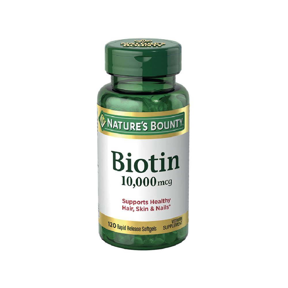 Nature's Bounty Biotina 120 Tablets Suplemento Dietario